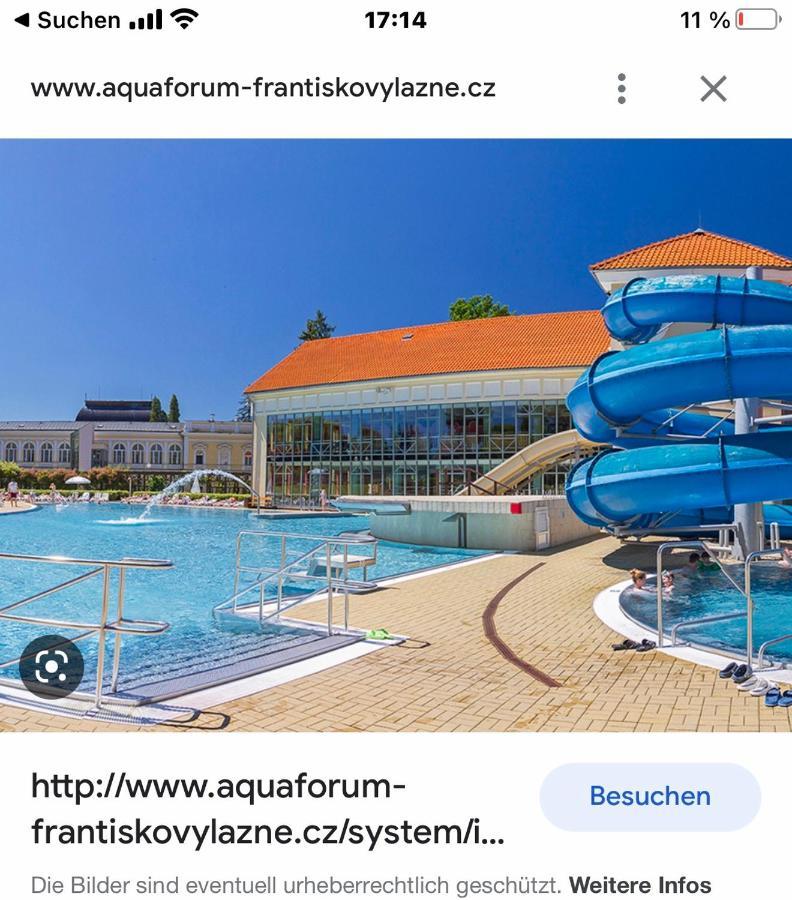 Penzion U Modrého Slona Františkovy Lázně Esterno foto